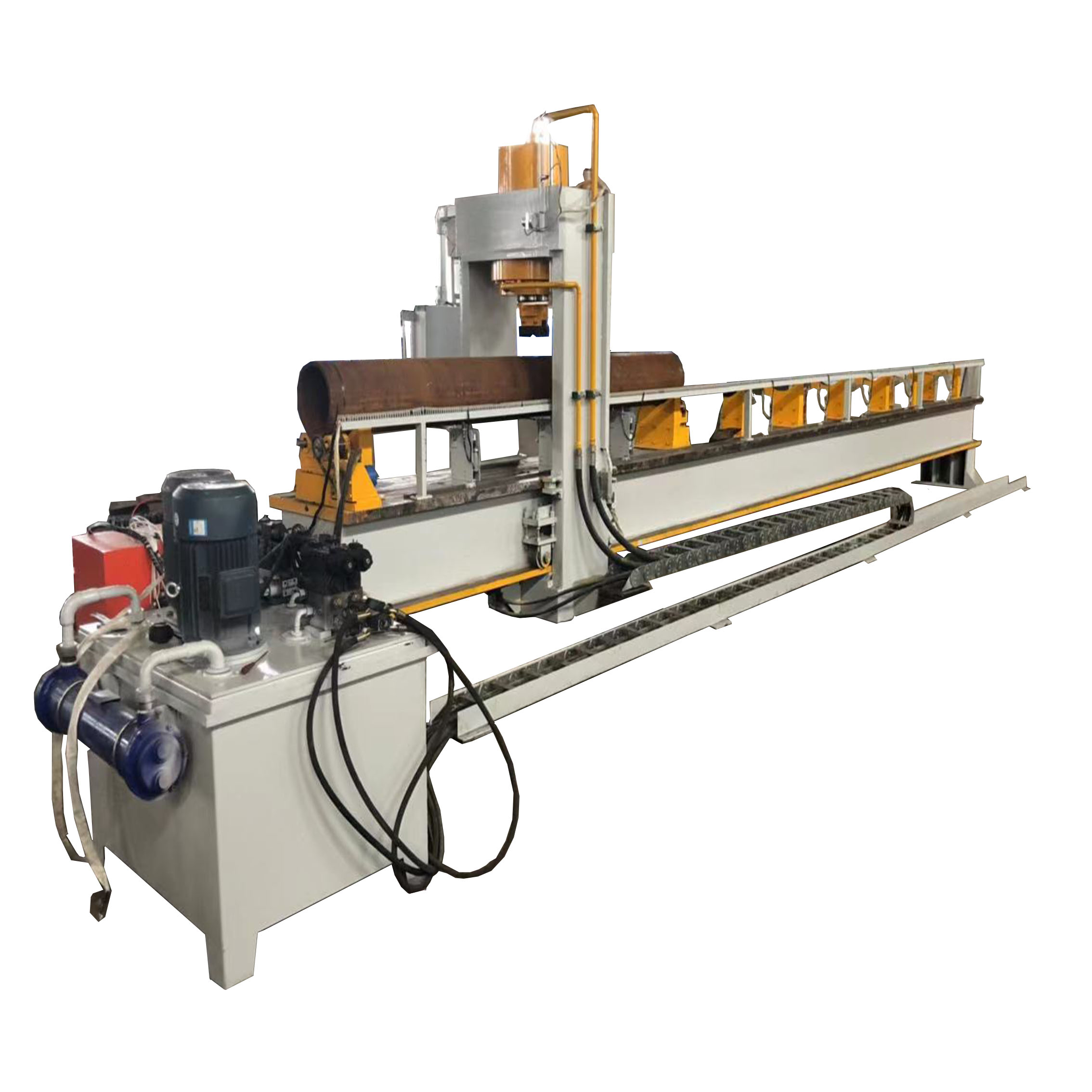 大型圓鋼鋼管自動校直機(jī)視頻